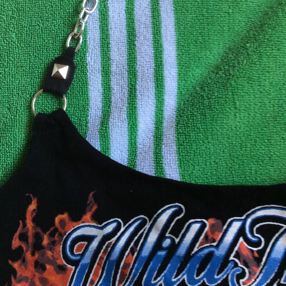 CURRENT MOOD size medium chain halter top crop top - Picture 7 of 14